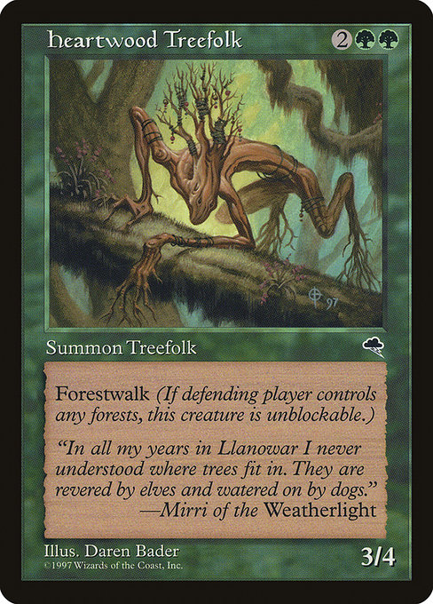 Heartwood Treefolk card image