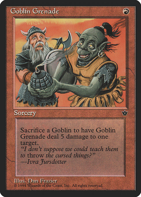 Goblin Grenade (Fallen Empires #56b)
