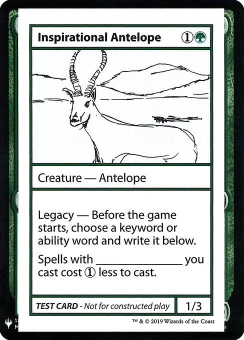 Inspirational Antelope card image
