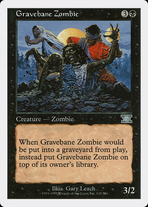 Gravebane Zombie (Classic Sixth Edition #133)