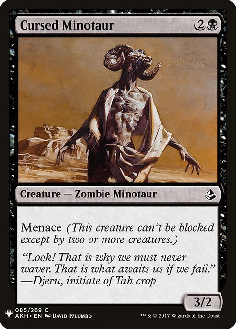 Minotaure maudit|Cursed Minotaur