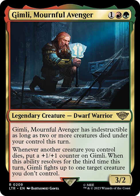 Gimli, Mournful Avenger card image