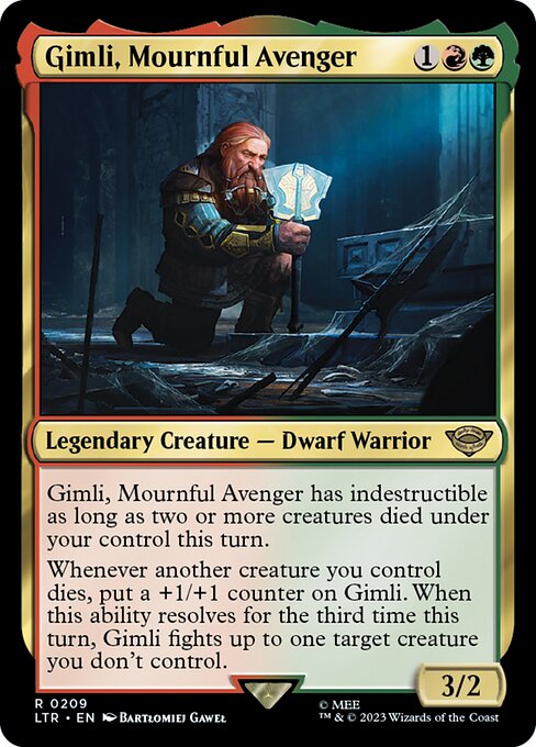 Gimli, Mournful Avenger (ltr) 209