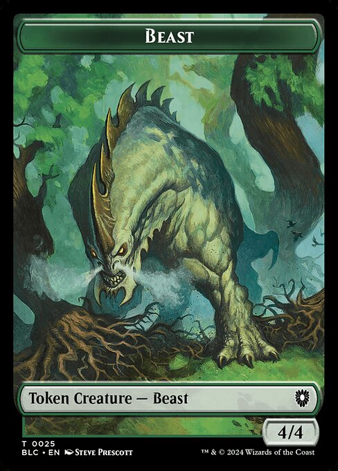 Beast (Bloomburrow Commander Tokens #25)