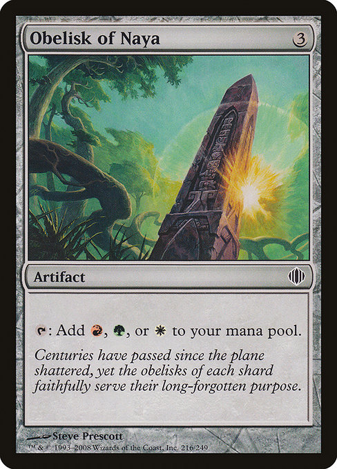 Obelisk of Naya (Shards of Alara #216)