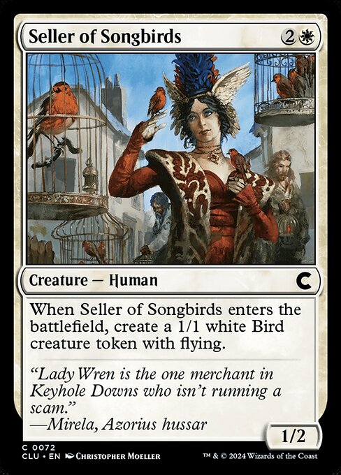 Seller of Songbirds • Ravnica: Clue Edition (clu) • Cards • MTG Arena Zone