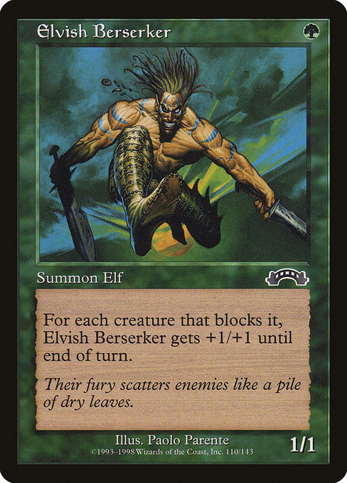 Elvish Berserker card image