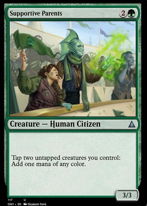 Supportive Parents magic the gathering card art