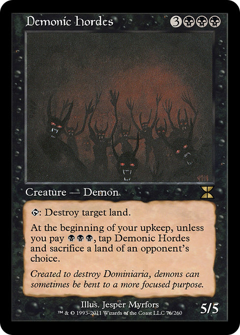 Demonic Hordes (Masters Edition IV #76)