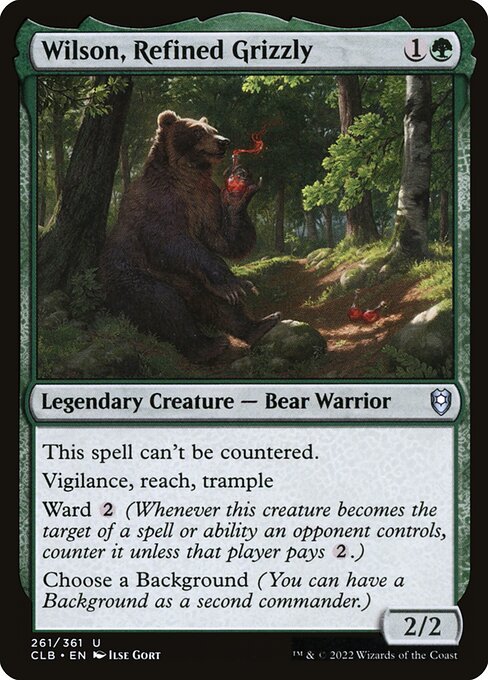 Wilson, Refined Grizzly (Commander Legends: Battle for Baldur's Gate #261)