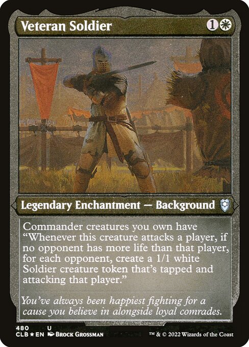 Veteran Soldier (Commander Legends: Battle for Baldur's Gate #480)