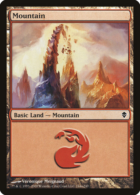 Mountain (Zendikar #244a)