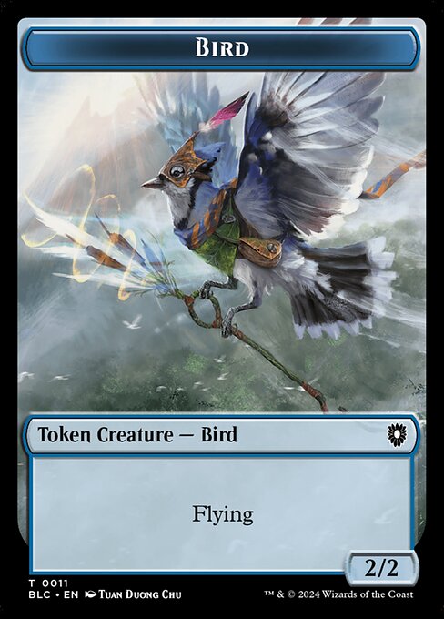 Bird (Bloomburrow Commander Tokens #11)