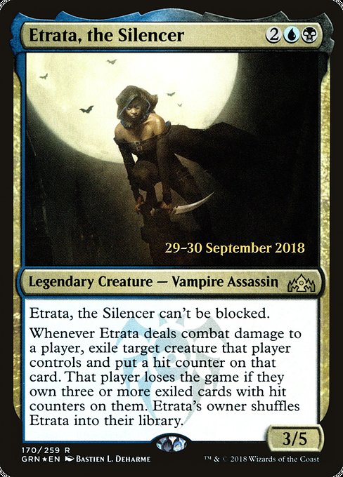 Etrata, the Silencer (Guilds of Ravnica Promos #170s)