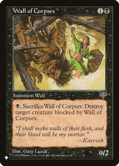 Mur de cadavres|Wall of Corpses