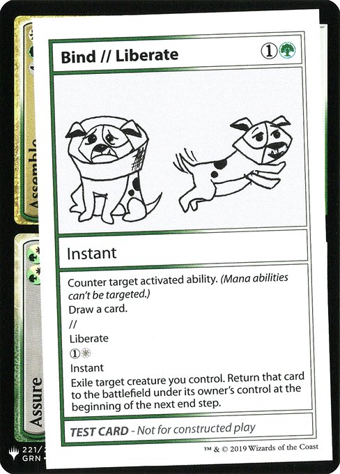 Bind // Liberate (Mystery Booster Playtest Cards 2019 #88)