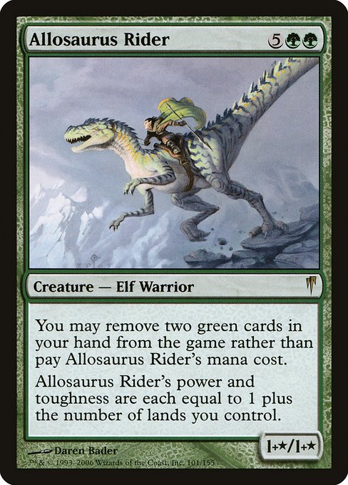Allosaurus Rider (Coldsnap #101)