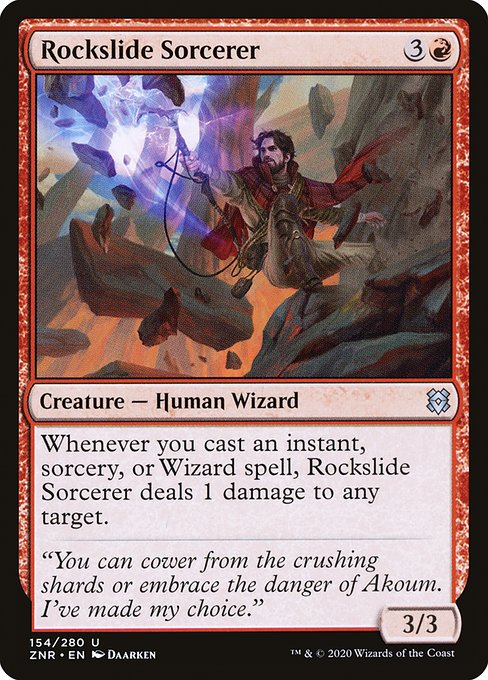 Rockslide Sorcerer (znr) 154