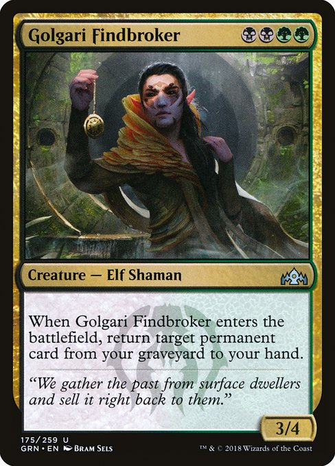 Golgari Findbroker (Guilds of Ravnica #175)