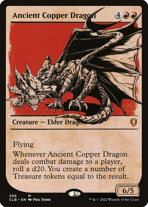 Ancient Copper Dragon – Showcase (Commander Legends: Battle for Baldur's Gate)