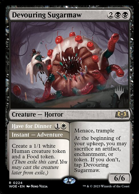 Devouring Sugarmaw // Have for Dinner (Wilds of Eldraine Promos #224p)