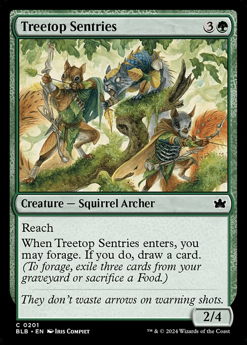 Treetop Sentries (Bloomburrow #201)