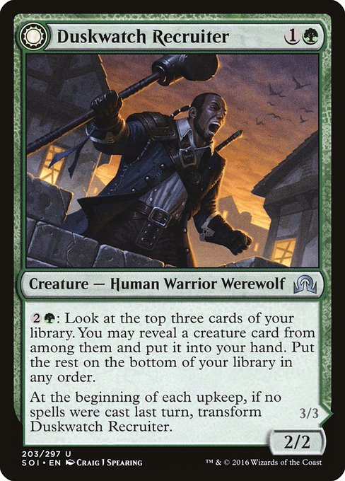 Duskwatch Recruiter // Krallenhorde Howler card image