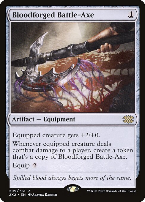Bloodforged Battle-Axe (Double Masters 2022 #299)