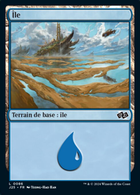 Island - Foundations Jumpstart Magic: The Gathering Card - Basic Land — Island by Yeong-Hao Han