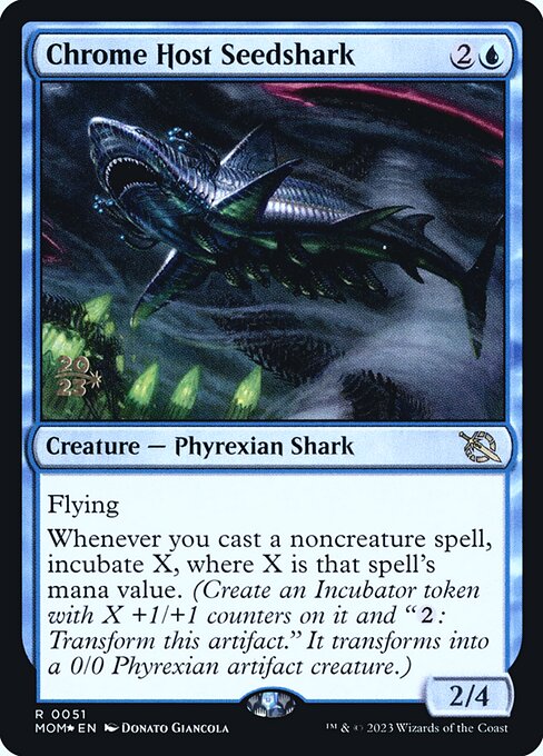 Chrome Host Seedshark (March of the Machine Promos #51s)