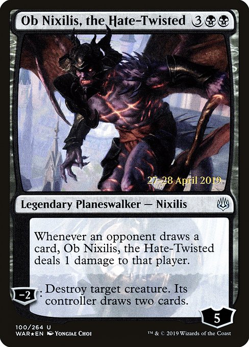Ob Nixilis, the Hate-Twisted (War of the Spark Promos #100s)