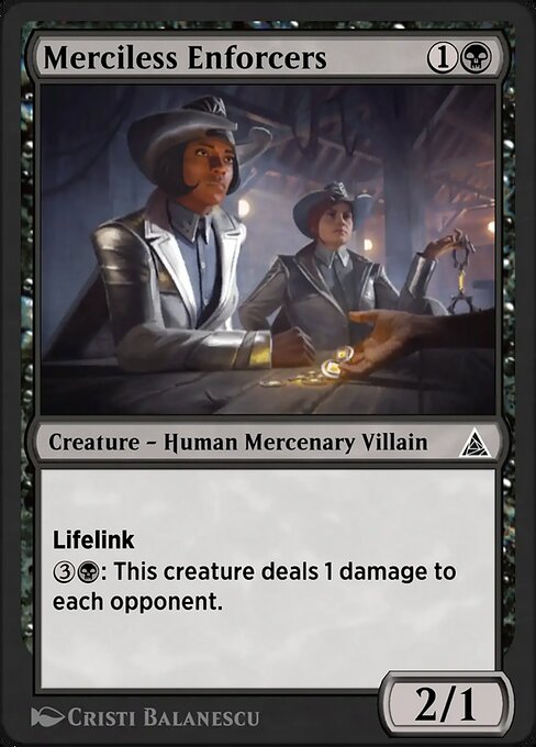 Merciless Enforcers magic the gathering card art