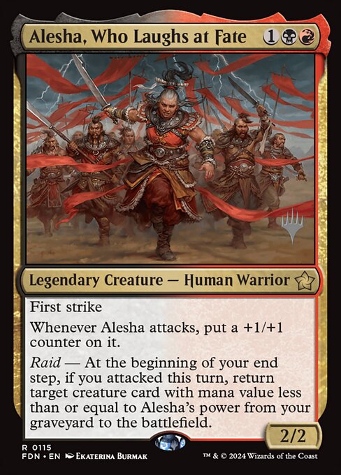 Alesha, Who Laughs at Fate (Foundations Promos #115p)