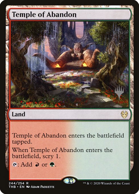 Temple of Abandon (Theros Beyond Death Promos #244p)