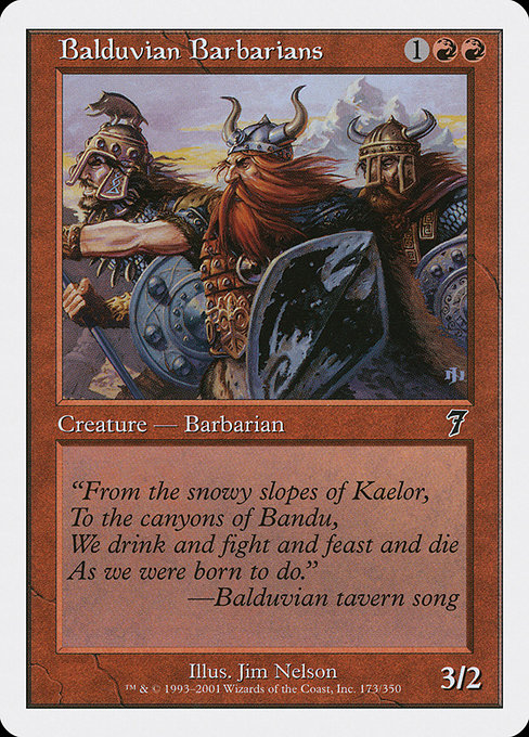 Balduvian Barbarians (Seventh Edition #173)