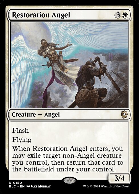 Restoration Angel (Bloomburrow Commander #150)