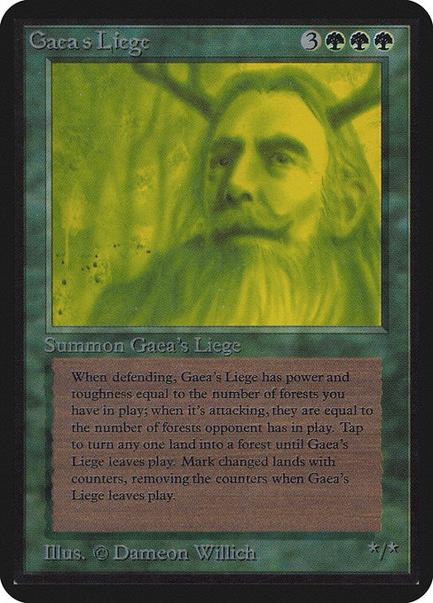 Gaea's Liege (Limited Edition Alpha #196)