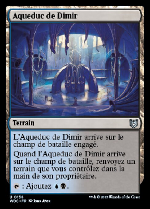 Dimir Aqueduct (Wilds of Eldraine Commander #158)