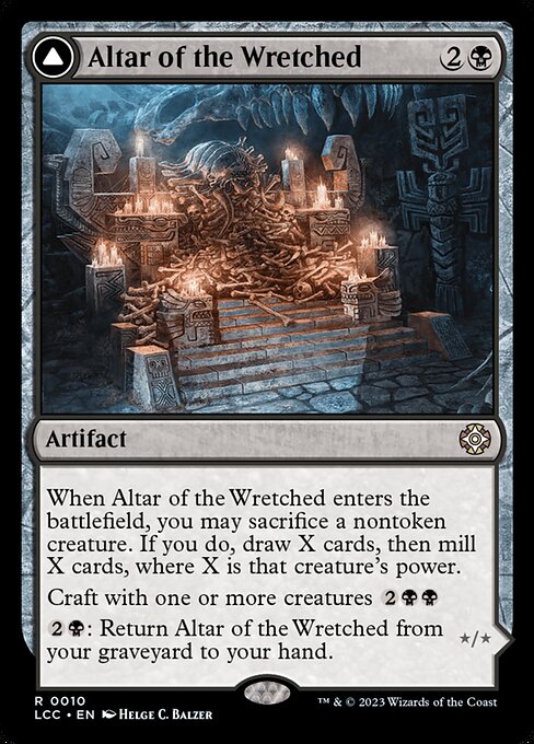 Altar of the Wretched // Wretched Bonemass card image