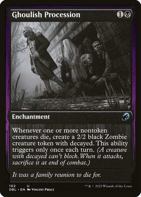 Ghoulish Procession card image