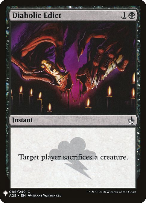Diabolic Edict (Mystery Booster #624)