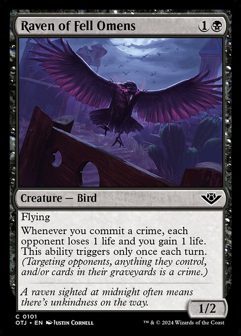 Corbeau des présages cruels|Raven of Fell Omens
