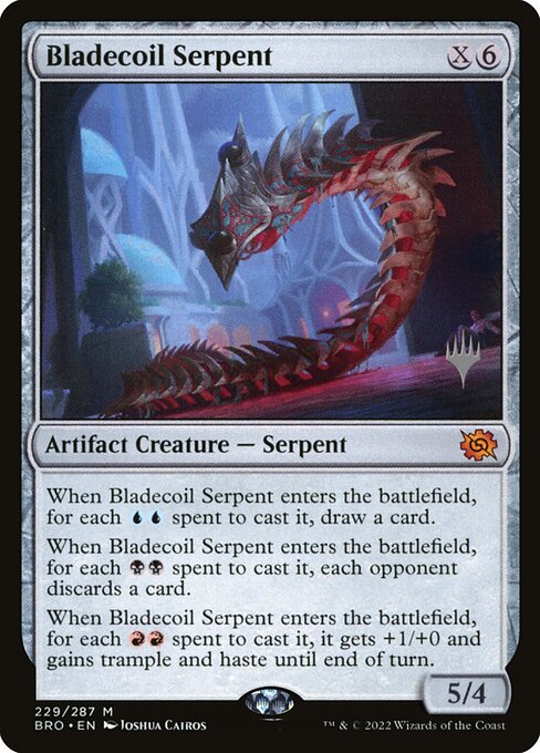 Bladecoil Serpent (The Brothers' War Promos #229p)