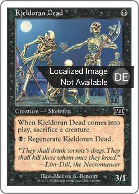 Kjeldoran Dead (Classic Sixth Edition #140)