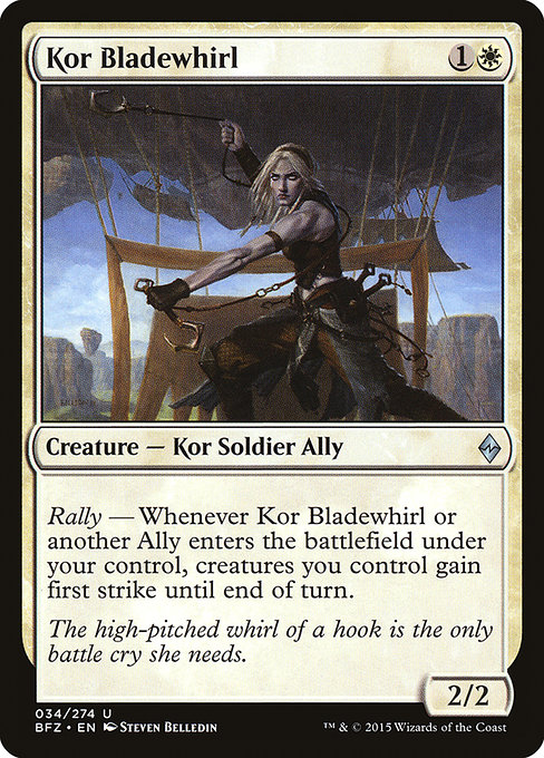 Kor Bladewhirl (Battle for Zendikar #34)