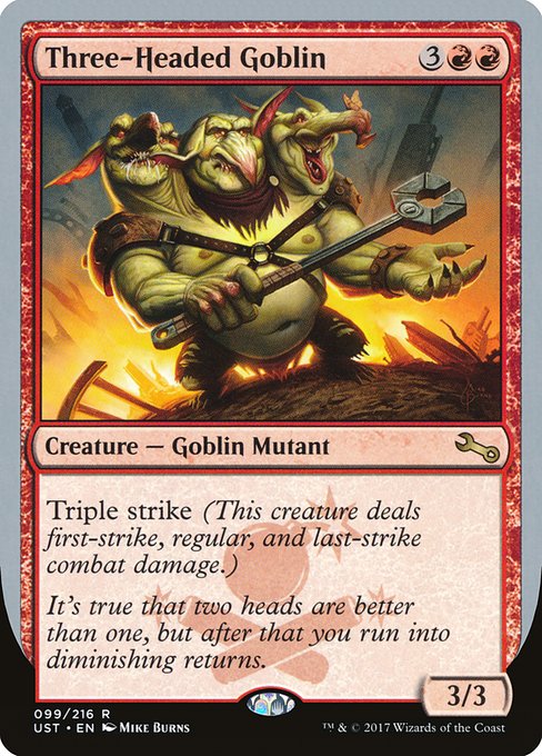 Three-Headed Goblin card image