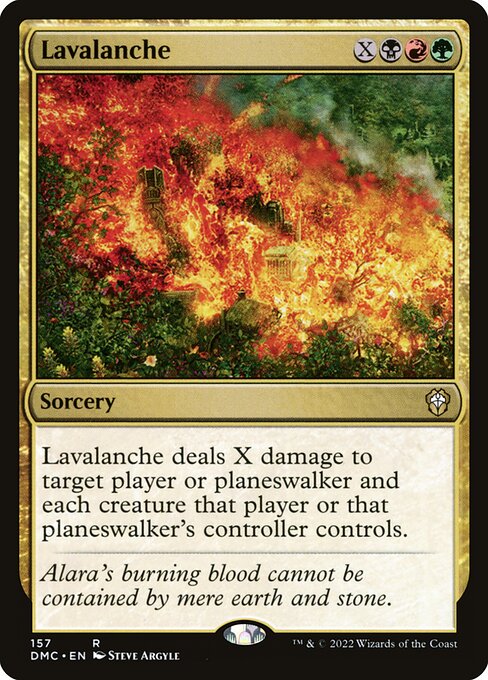 Lavalanche (Dominaria United Commander #157)