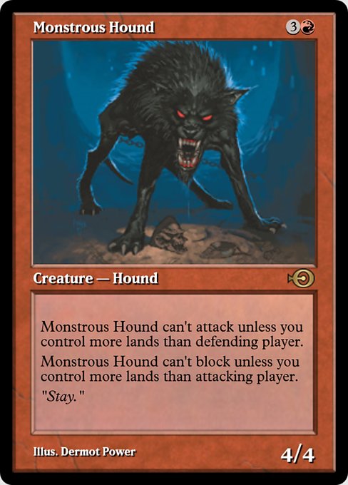 Monstrous Hound (Magic Online Promos #32194)