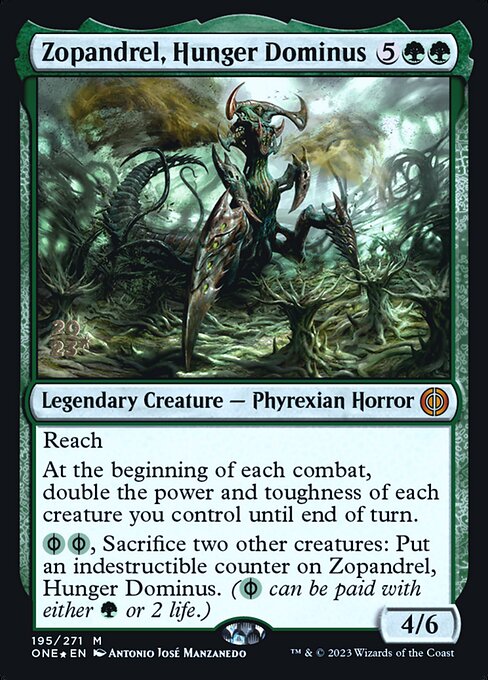 Zopandrel, Hunger Dominus (Phyrexia: All Will Be One Promos #195s)