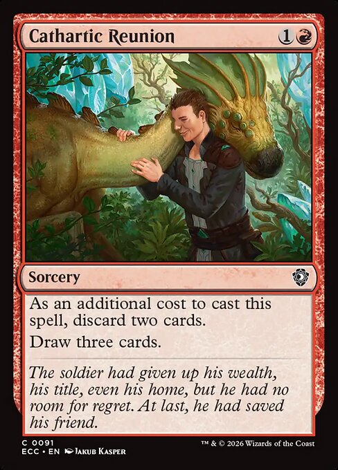 Cathartic Reunion magic the gathering card art